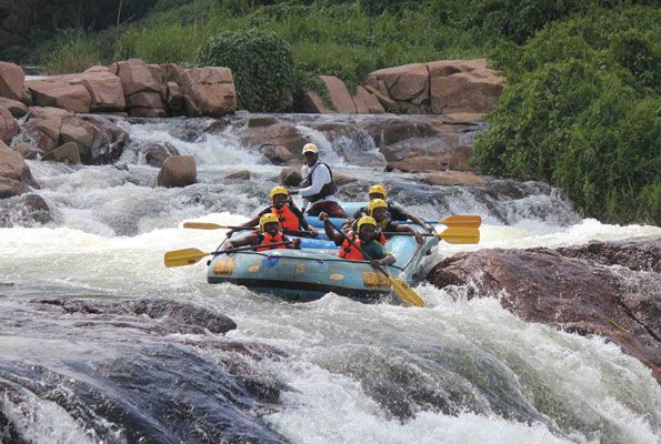 White water rafting on the River Nile